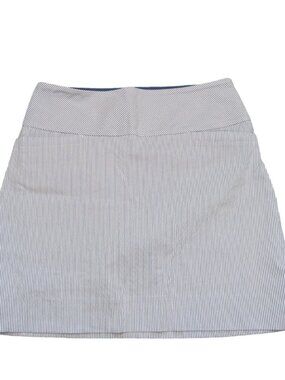 SC & Co Women’s Golf Skort Blue Stripe Size M 360 Tummy Control Stretch Pockets